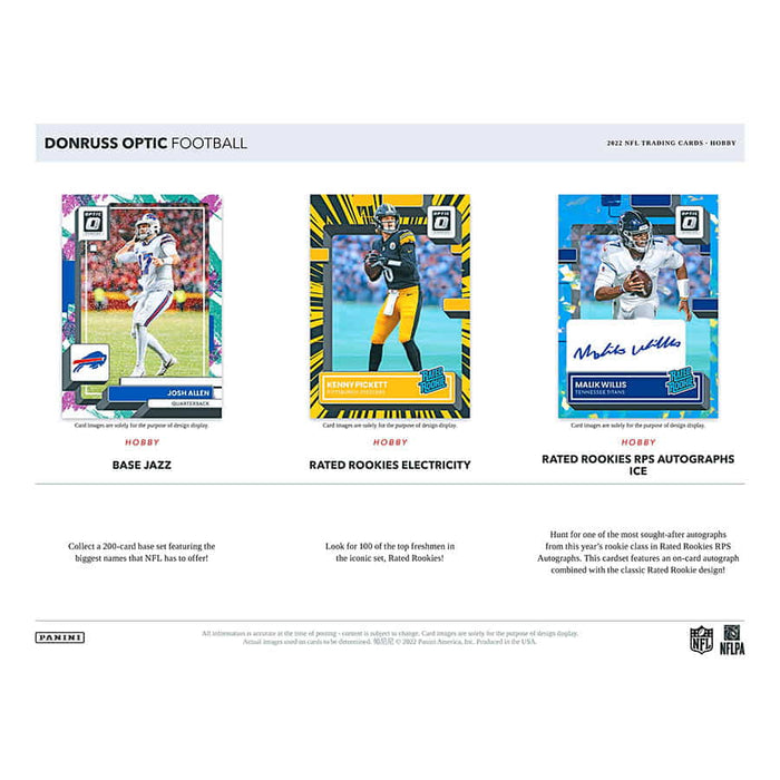 2022 Donruss Optic Football Hobby Box