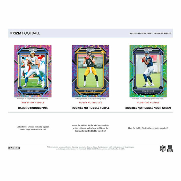 2022 Prizm Football No Huddle Hobby Box