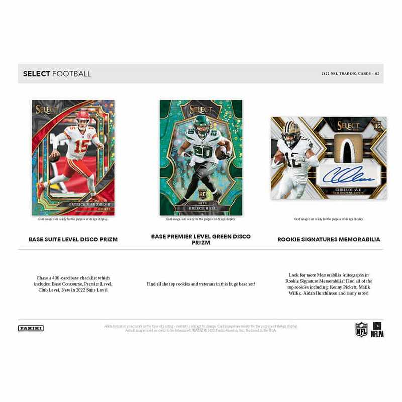 2022 Select Football H2 Hobby Box