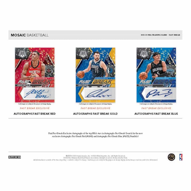 2022-23 Mosaic Fastbreak Basketball Hobby Box