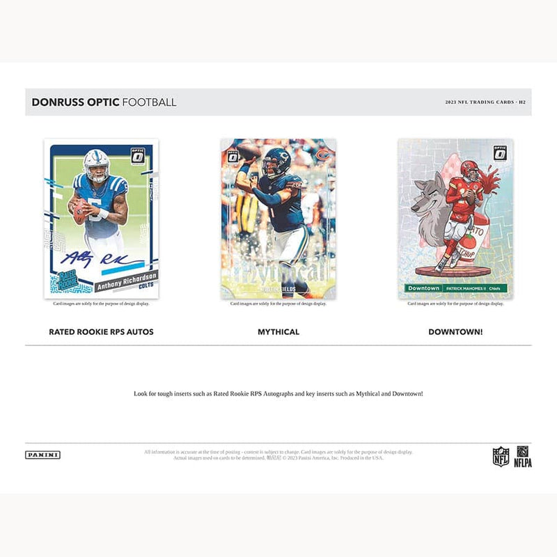 2023 Donruss Optic H2 Football Hobby Box