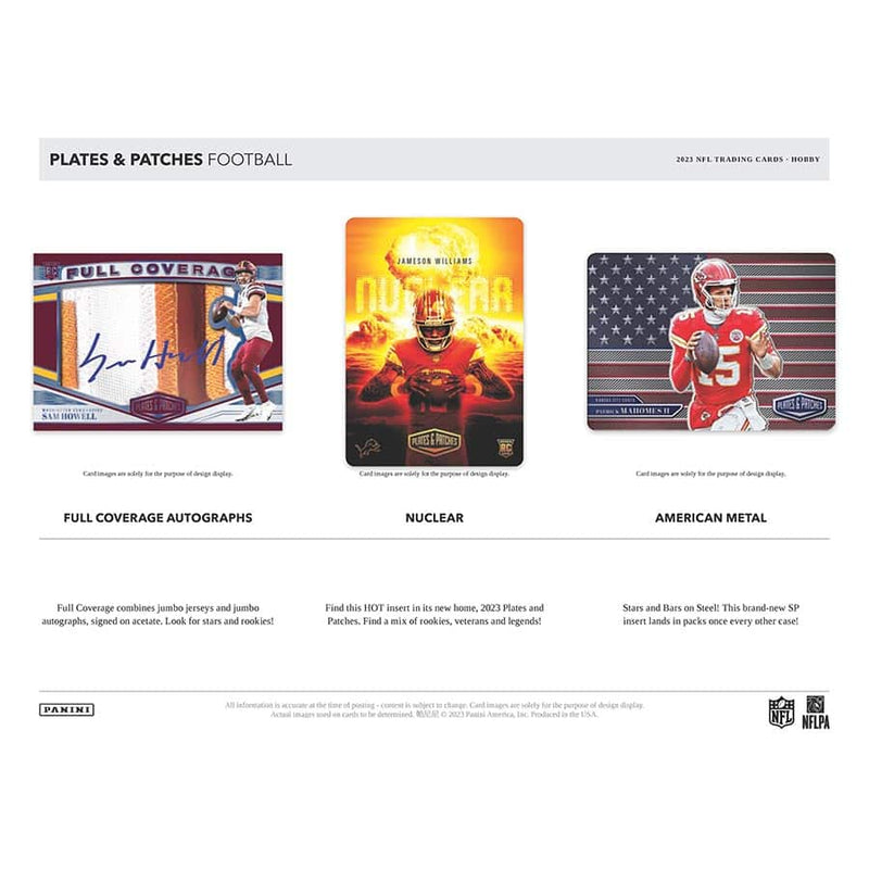 2023 Plates & Patches Football Hobby Box