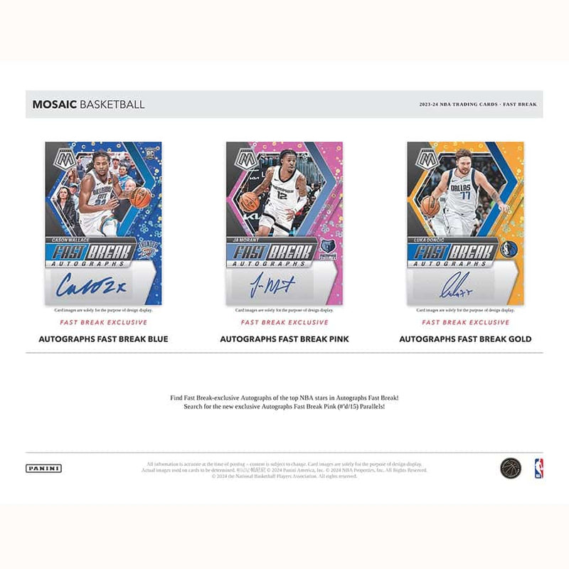 2023-24 Mosaic Fastbreak Basketball Hobby Box