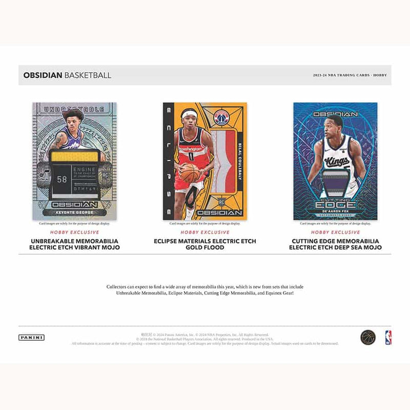 2023-24 Panini Obsidian Basketball Hobby Box