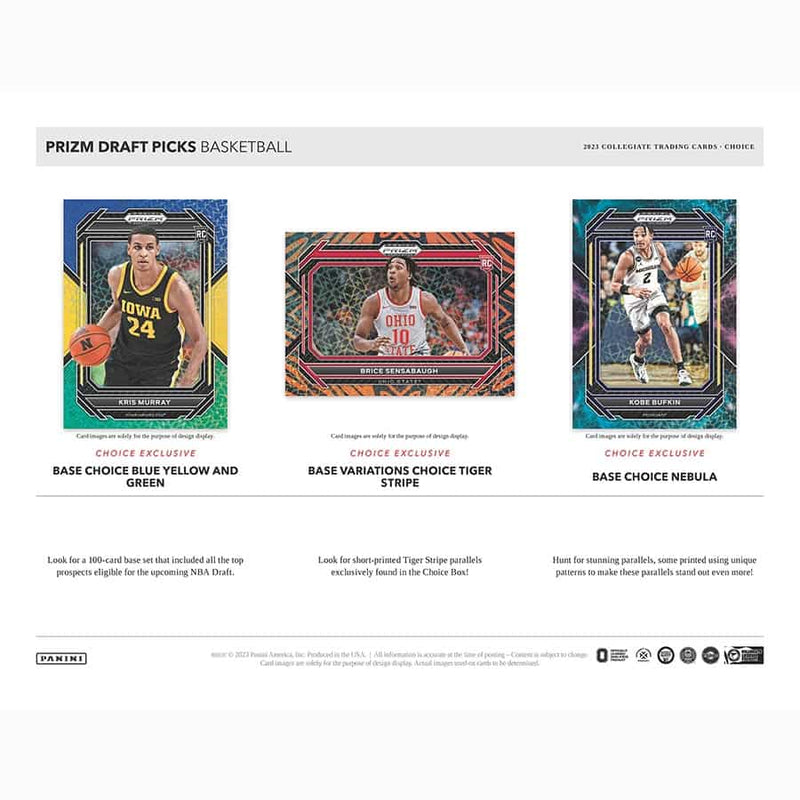 2023 Prizm Choice Draft Picks Basketball Hobby Box