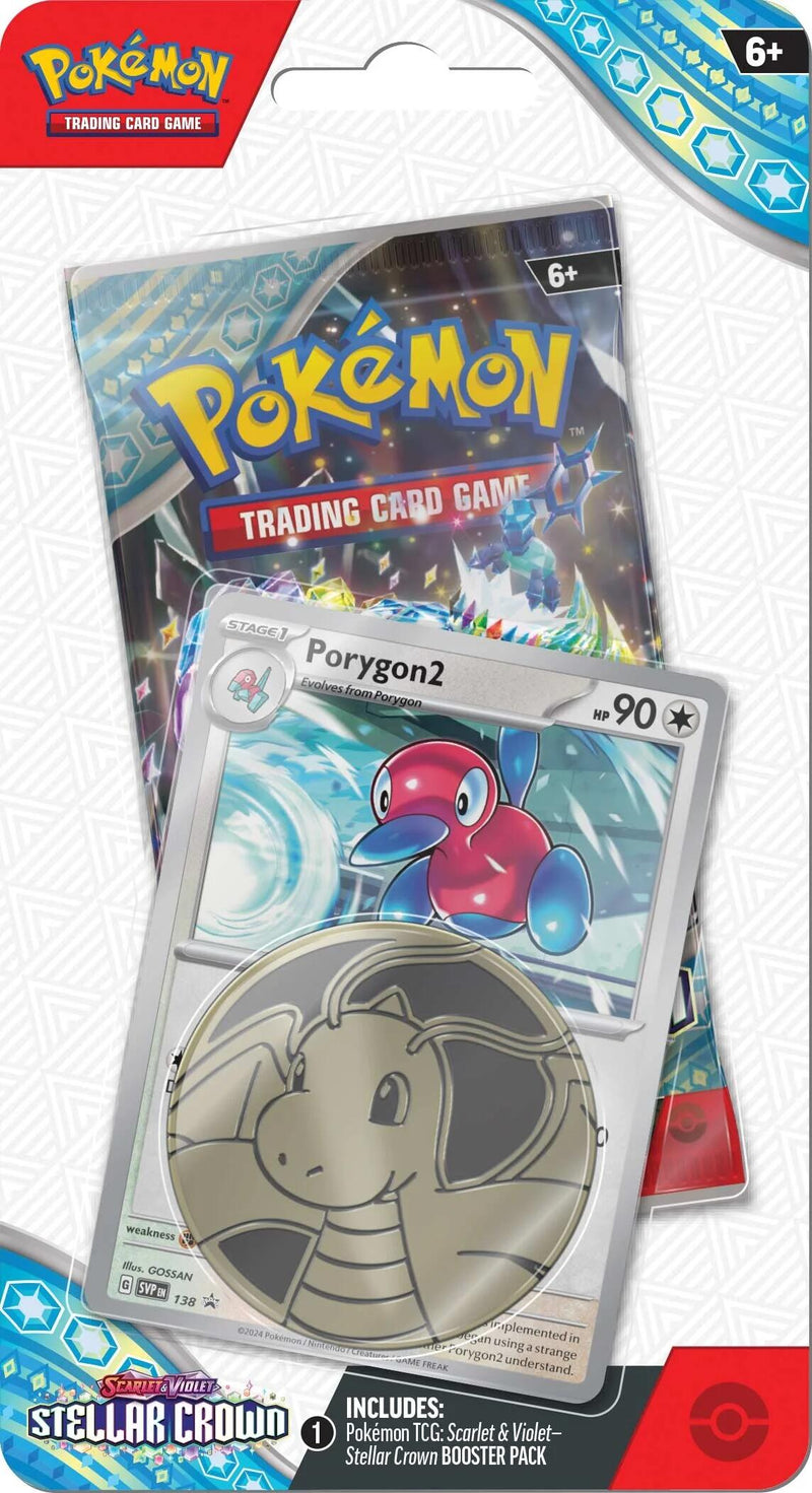 Pokémon TCG: Scarlet & Violet: Stellar Crown - Single Pack Blister (Porygon2)