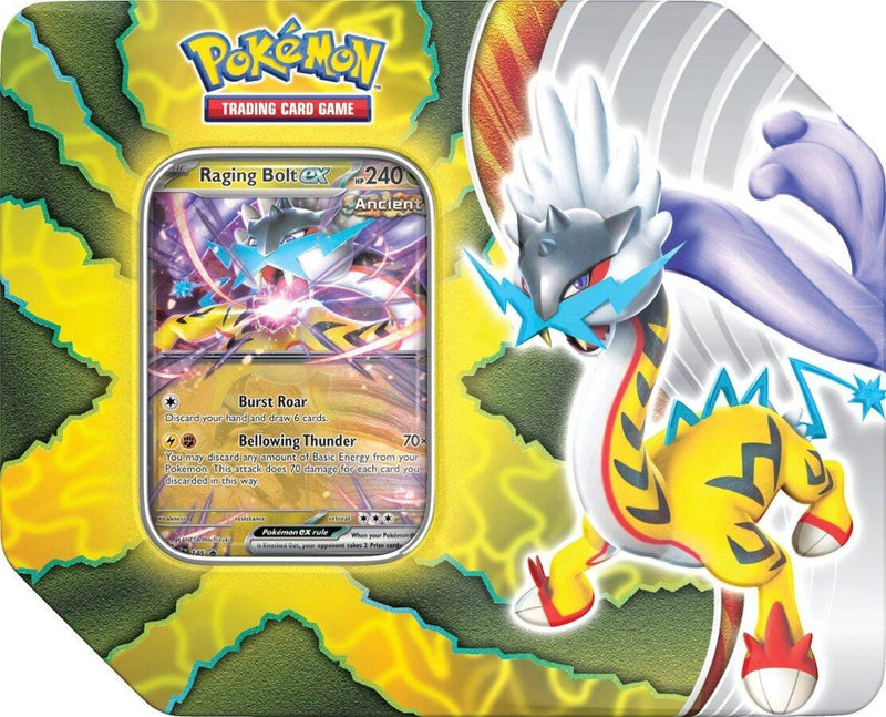 Pokémon TCG: Paradox Destinies Tin (Raging Bolt ex)