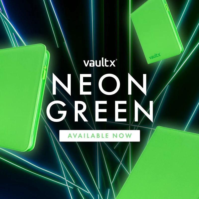 Vault X: 12-Pocket Zip Binder (Neon Green)