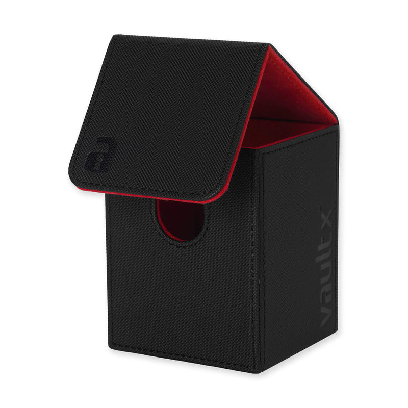 Vault X: Toploading Deck Box 80+ CT (Black / Electric Red)