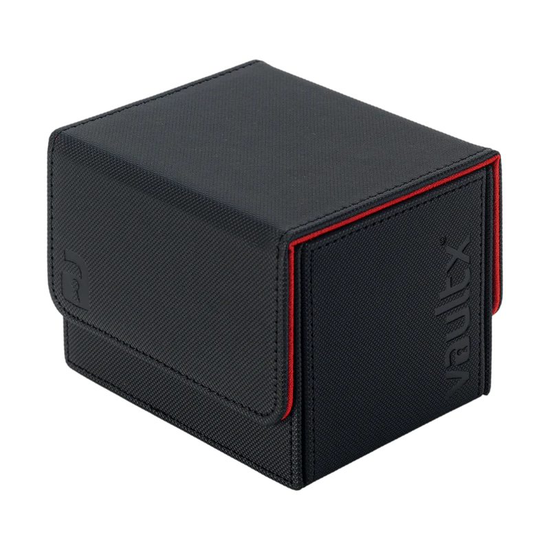 Vault X: Sideloading Deck Box 100+ CT (Black / Electric Red)