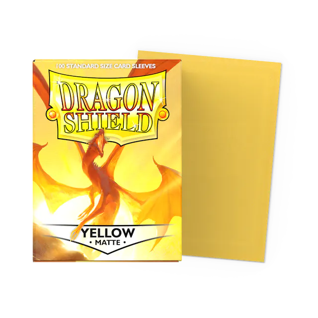 Dragon Shield Deck Protector - Matte Yellow 100 CT