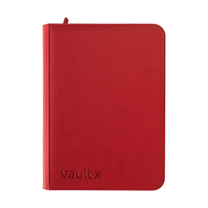 Vault X: 9-Pocket Zip Binder (Fire Red)