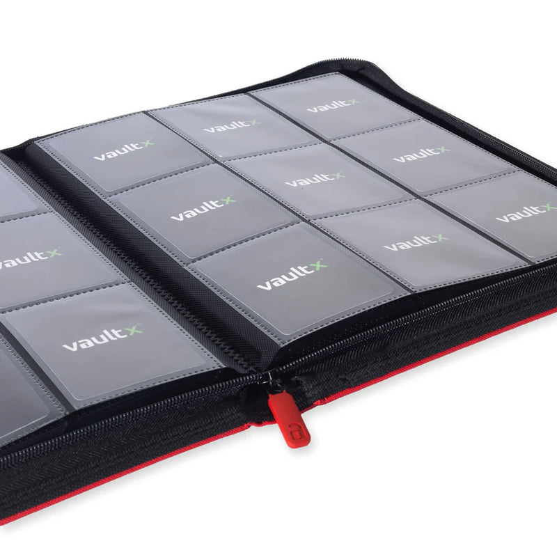 Vault X: 9-Pocket Zip Binder (Fire Red)