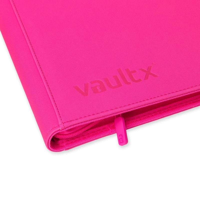 Vault X: 9-Pocket Zip Binder (Neon Pink)