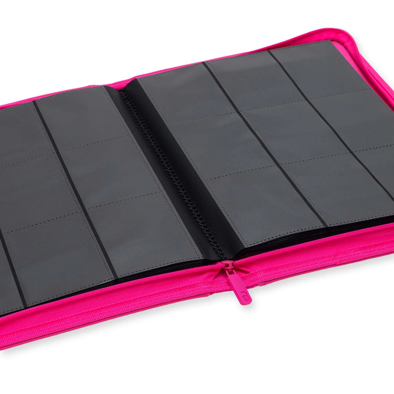 Vault X: 9-Pocket Zip Binder (Neon Pink)