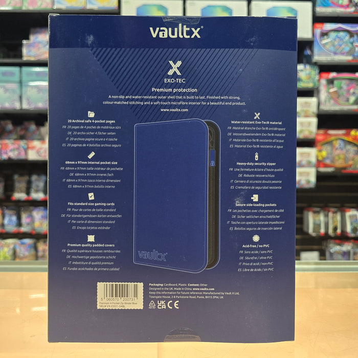Vault X: 4-Pocket Zip Binder (Royal Blue)