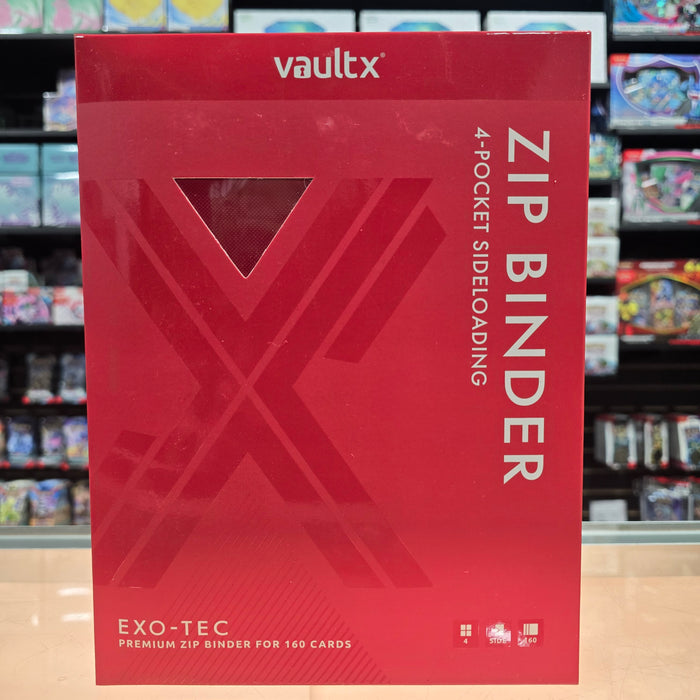 Vault X: 4-Pocket Zip Binder (Fire Red)