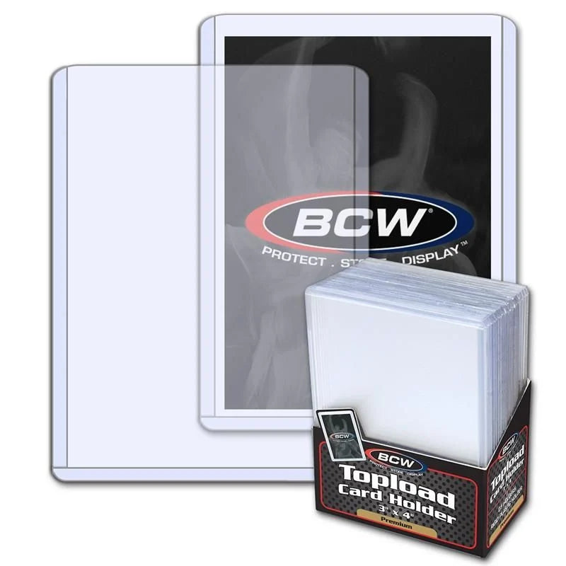 BCW: 3X4 Premium Toploader 20pt 25CT