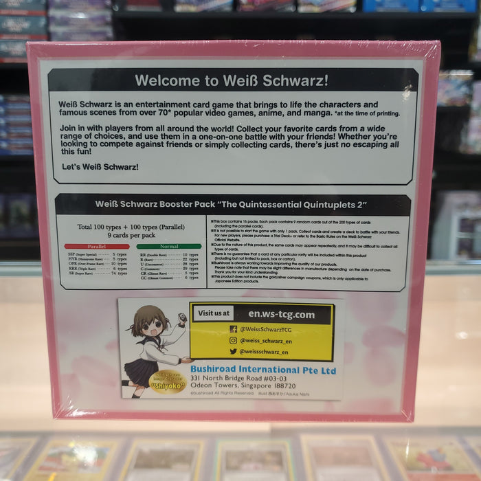 Weiss Schwarz: The Quintessential Quintuplets 2 Booster Box