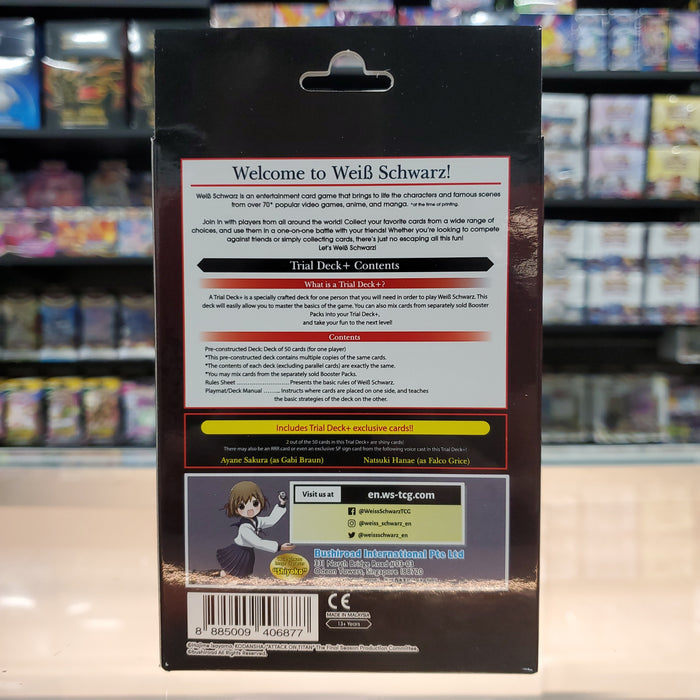 Weiss Schwarz: Attack on Titan Final Season - Trial Deck +