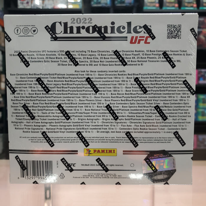 2022 Chronicles UFC Hobby Box