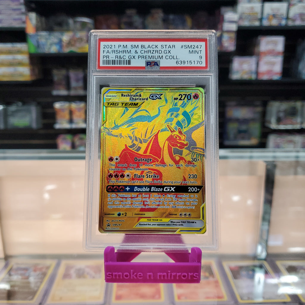 Pokémon - 1 Graded card - Charizard, Reshiram gx psa 10 - PSA 10