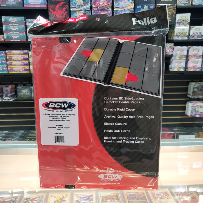 BCW: 9 Pocket Pro Binder - Red