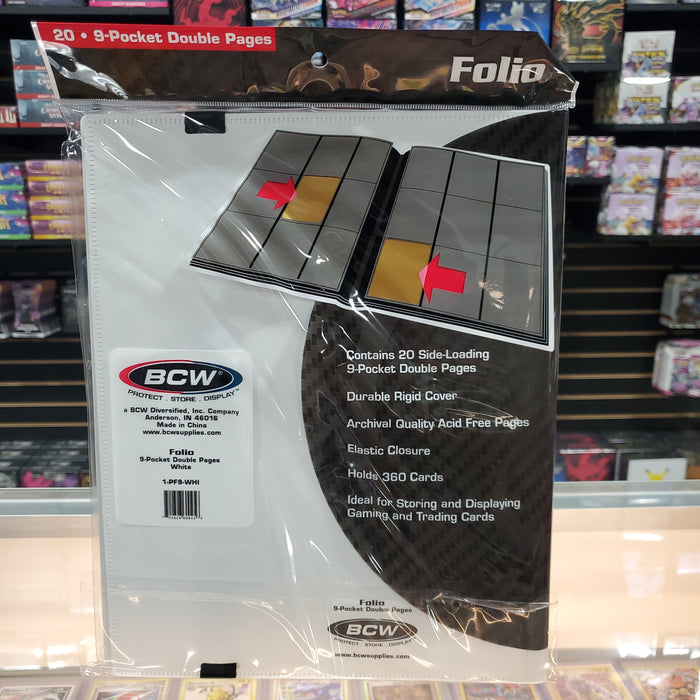 BCW: 9 Pocket Pro Binder - White