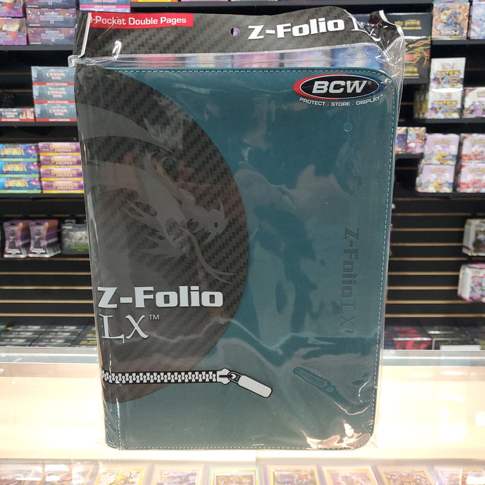 BCW: 9 Pocket Z-Folio Zipper Binder (Teal)