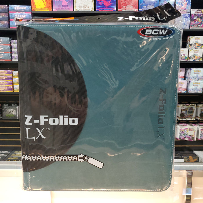 BCW: 12 Pocket Z-Folio LX Zipper Binder (Teal)