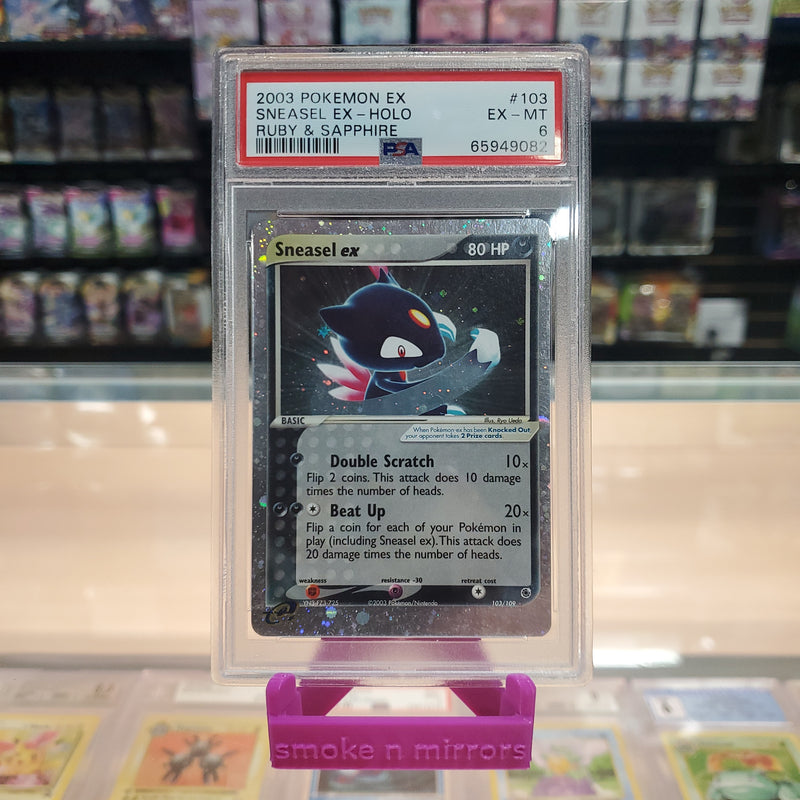 Sneasel ex - EX: Ruby & Sapphire Holofoil: PSA 6