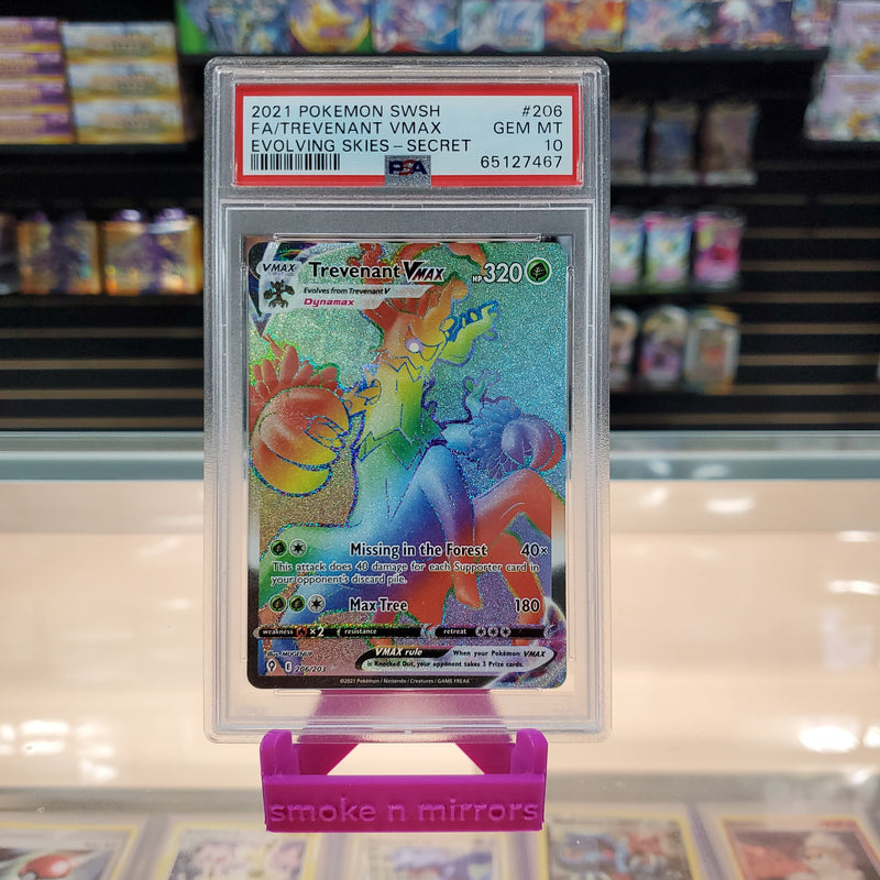 Trevenant VMAX - Evolving Skies Holofoil: PSA 10