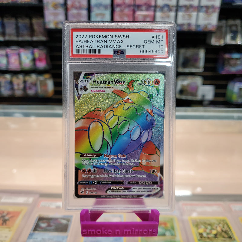 Heatran VMAX - Astral Radiance Holofoil: PSA 10