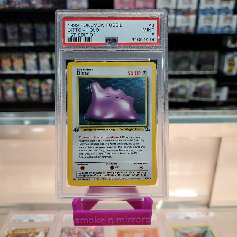 Ditto - 1st Edition Fossil Holofoil: PSA 9