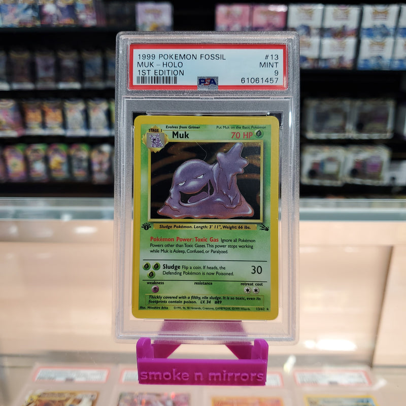 Muk - 1st Edition Fossil Holofoil: PSA 9