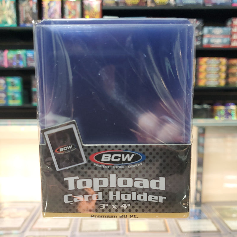 BCW: 3X4 Premium Toploader 20pt 25CT