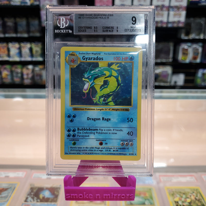 Gyarados (6/102) [Base Set Shadowless Unlimited] BGS 9