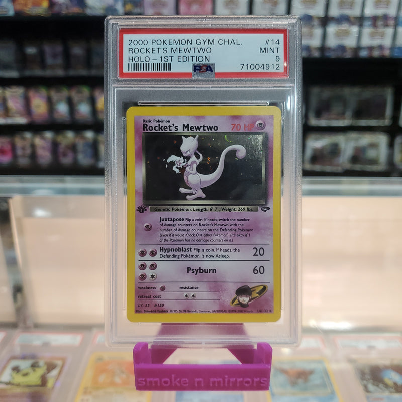 Pokemon Rocket's Mewtwo 14—1st Edition store Rare Holo