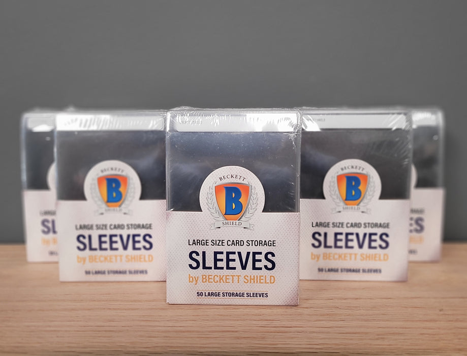 Beckett Shield: Semi-Rigid Card Sleeves - Large Size
