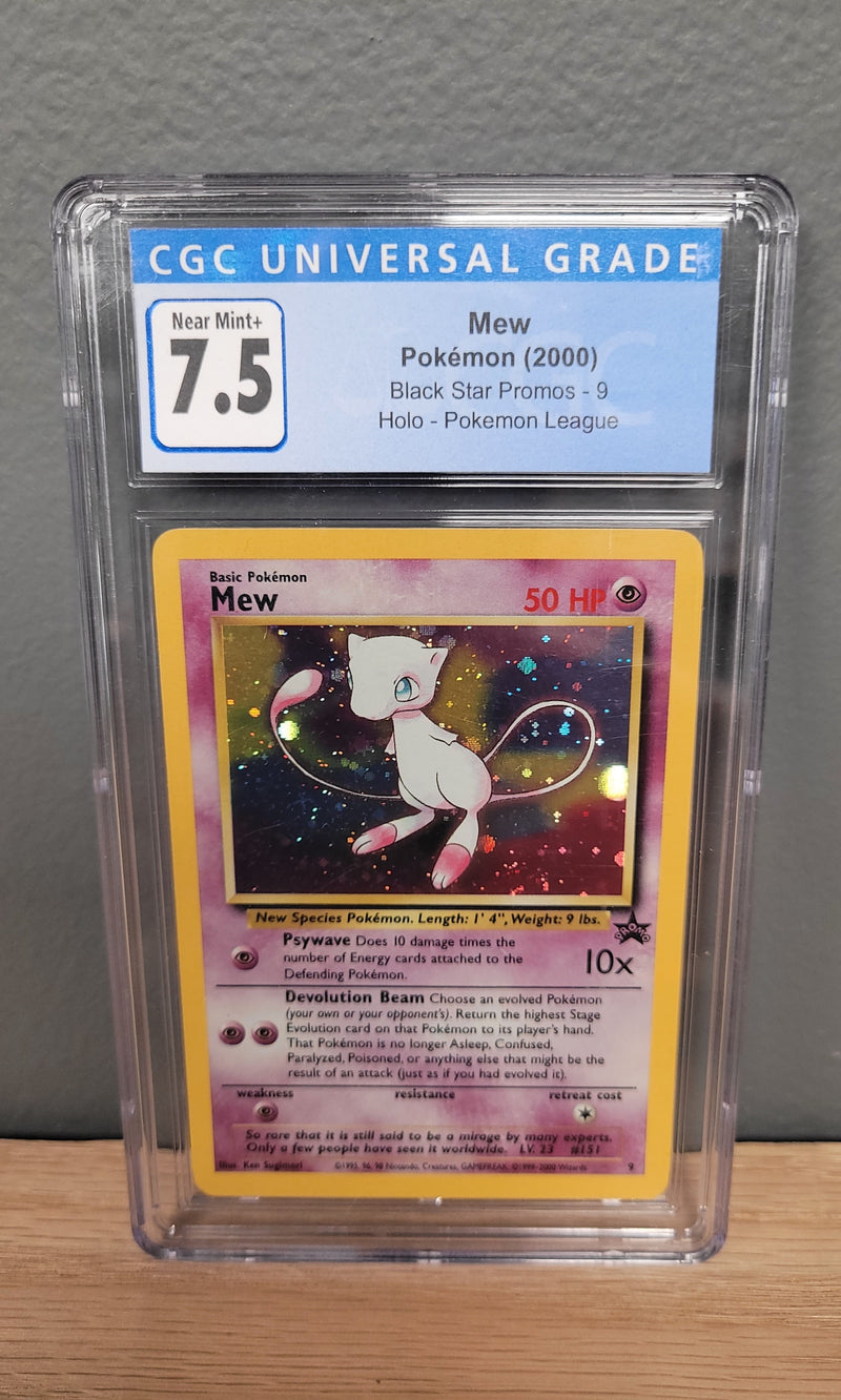 Mew - WOTC Black Star Promo Holo: CGC 7.5