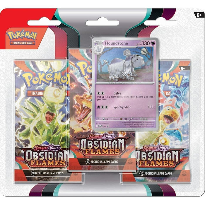 Pokémon TCG: Scarlet & Violet: Obsidian Flames - 3-Pack Blister (Houndstone)