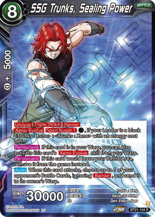 SGG Trunks, Sealing Power (BT21-134) [ZENKAI Series: Set 04]