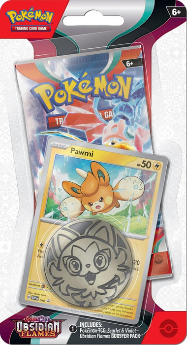 Pokémon TCG: Scarlet & Violet: Obsidian Flames - Single Pack Blister (Pawmi)
