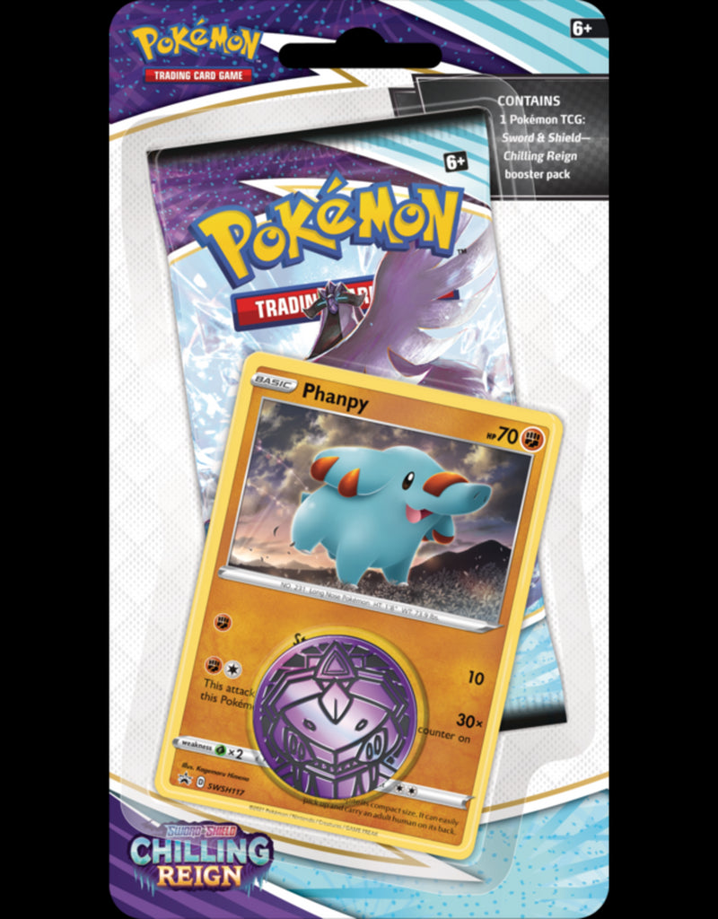 Pokémon TCG: Sword & Shield: Chilling Reign - Checklane Blister (Phanpy)