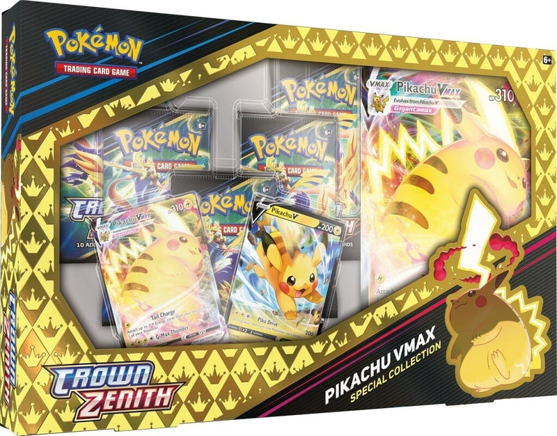 Pokémon TCG: Sword & Shield: Crown Zenith - Special Collection (Pikachu VMAX) Case of 6