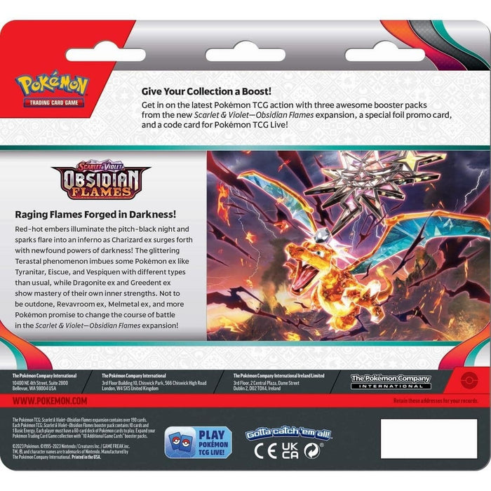 Pokémon TCG: Scarlet & Violet: Obsidian Flames - 3-Pack Blister (Houndstone)