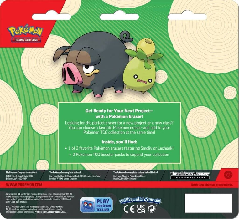 Pokémon TCG: Back to School Eraser Blister 2023 (Lechonk)