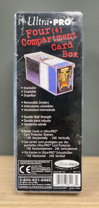 Ultra-PRO: 4-Compartment Clear Card Box