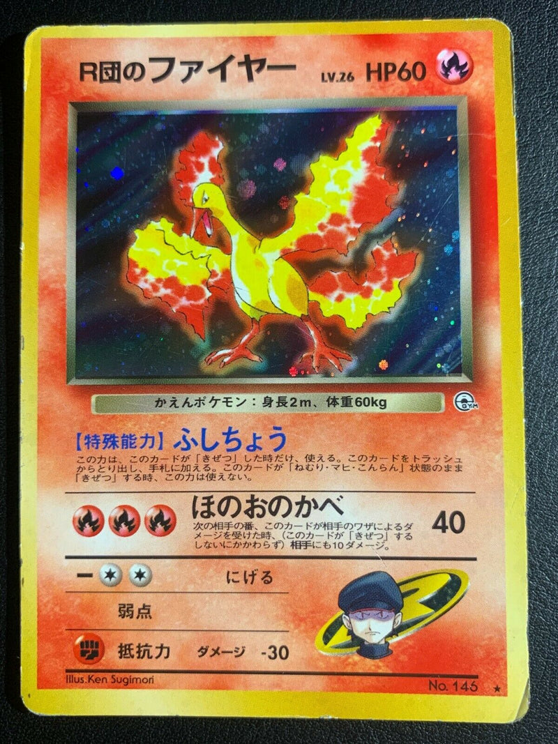 Rocket's Moltres - Gym Heroes Holofoil