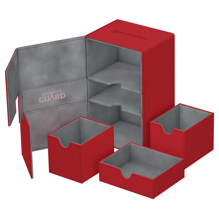 Ultimate Guard - Twin Flip'n'Tray 160+ Xenoskin Deck Case - Red